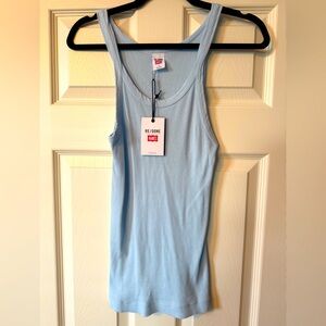 Re/done Light Blue Tank Top NWT